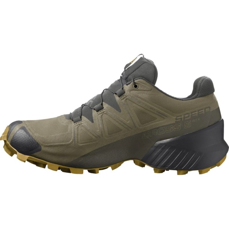 Olive Salomon Speedcross 5 GTX Men's Trail Running Shoes | IE SX1083